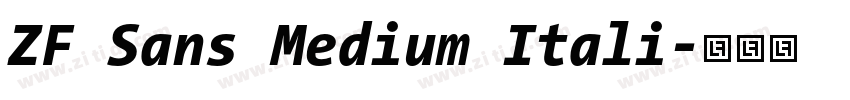 ZF Sans Medium Itali字体转换